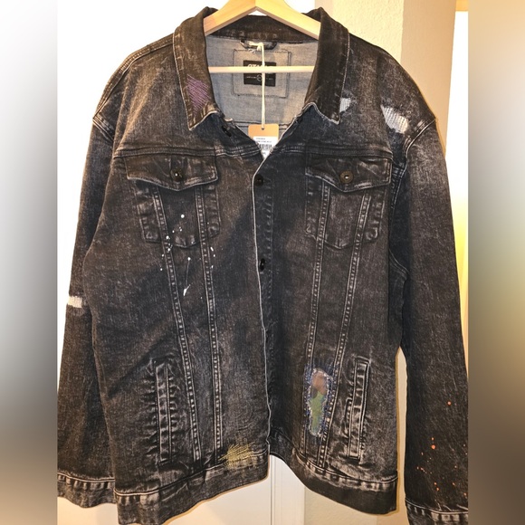 Jeff Staple Pigeon Denim Jacket Dark Stone Wash - NWT